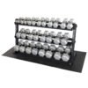 Body-Solid 5-70 lb Hex Dumbbell Set & Rack