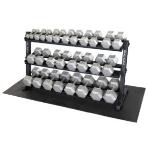 Body-Solid 5-70 lb Hex Dumbbell Set & Rack