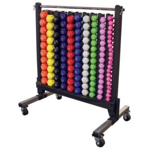 Body-Solid Vinyl Dumbbell Set & Rack