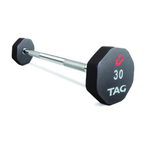 TAG Fitness (20-110 lb) 8-Sided Urethane Barbells