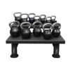 TAG Fitness 5-50 lb Rubber Kettlebells w/ Rack