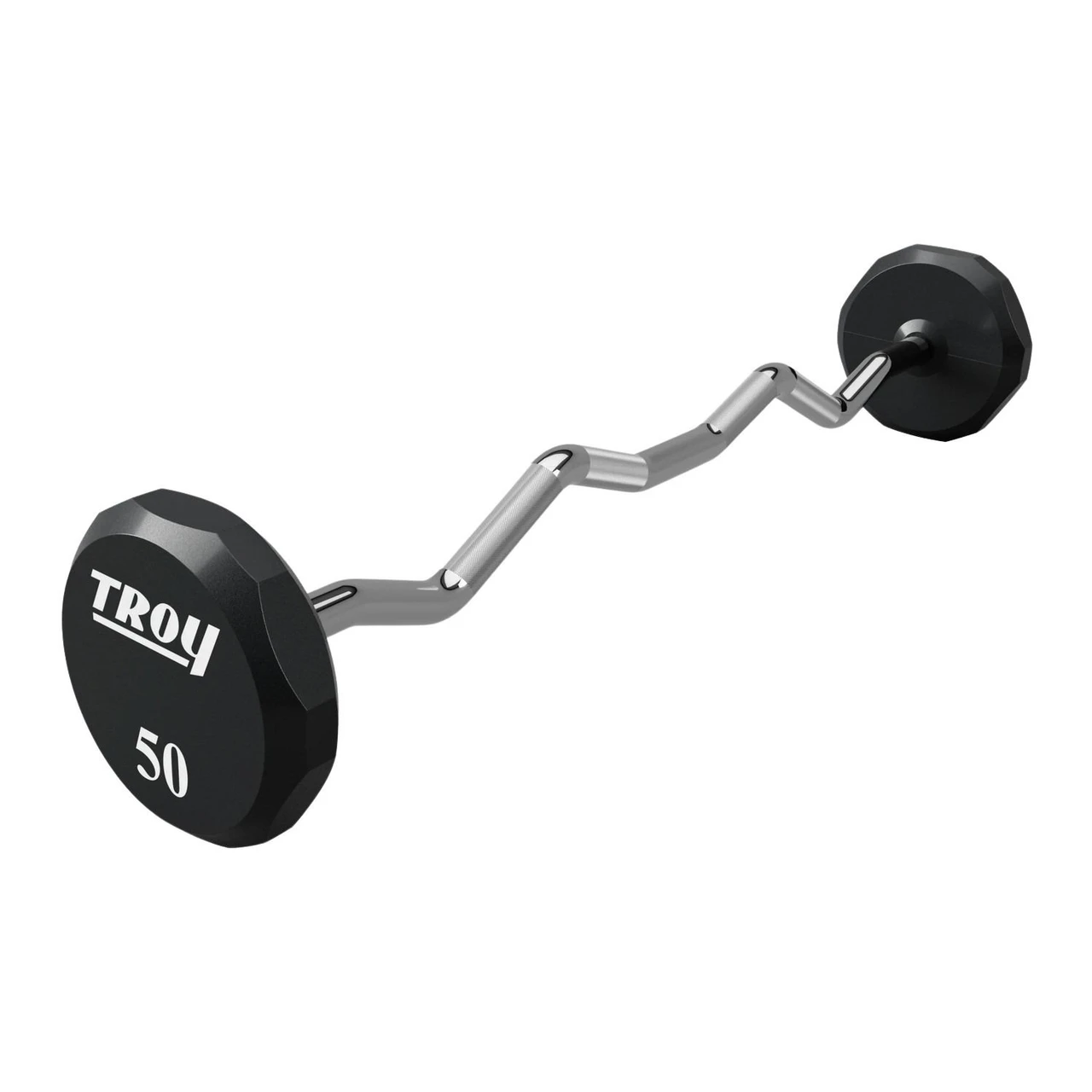 Troy (20-110 lb) 12-Sided Urethane Barbell Set - Image 2