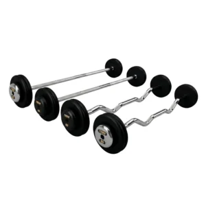 Troy Black Cast Iron Fixed Barbell Set