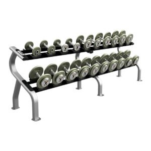 Troy Gray Pro-Style Dumbbell Set & Rack