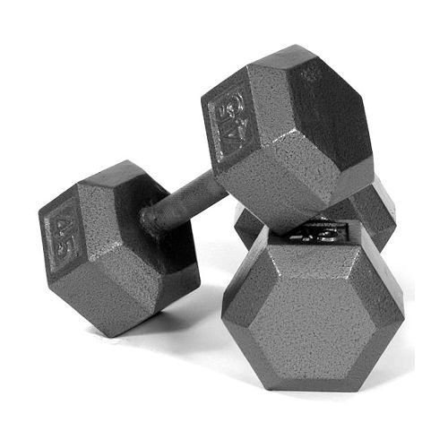 Troy USA Sports Cast Iron Hex Dumbble
