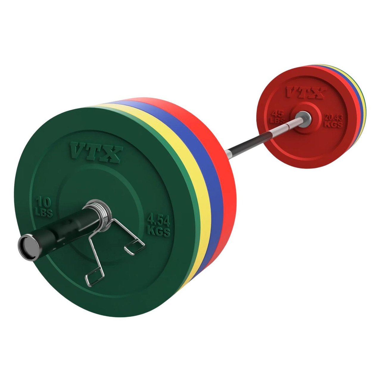 Troy VTX 275 lb Colored Bumper Set w/ Bar