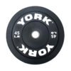 York Solid Rubber Black Bumper Plates